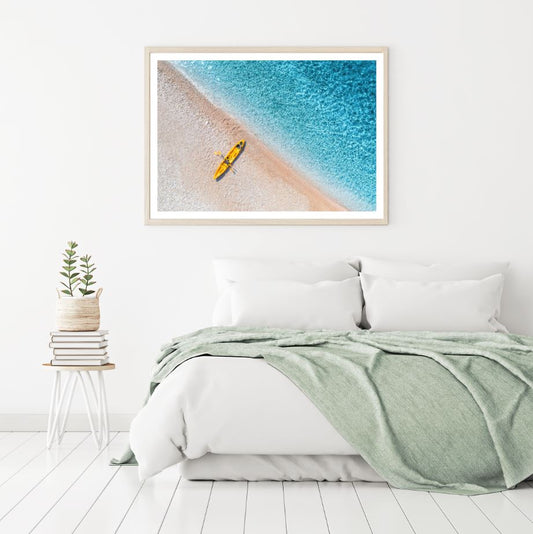 Sea Shore Aerial View Photograph Home Decor Premium Quality Poster Print Choose Your Sizes