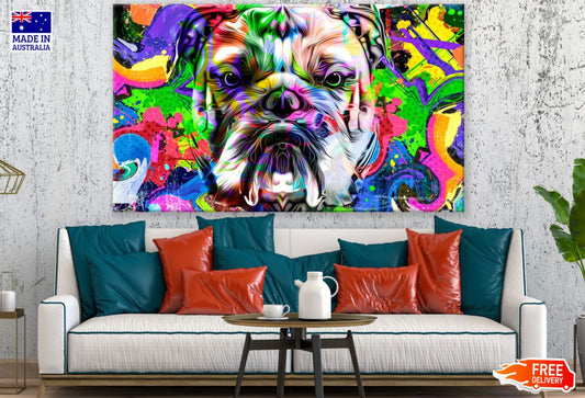 Dog Portrait Abstract Design Print 100% Australian Made