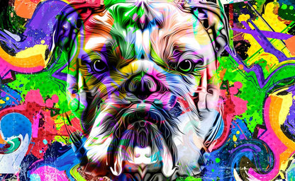 Dog Portrait Abstract Design Print 100% Australian Made