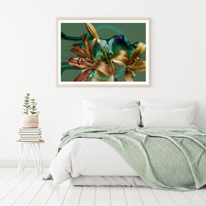 Flowers 3D Abstract Design Home Decor Premium Quality Poster Print Choose Your Sizes
