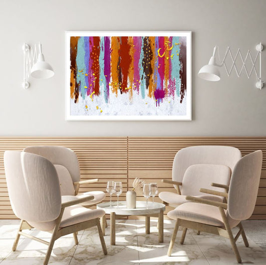 Colorful Abstract Paint Design Home Decor Premium Quality Poster Print Choose Your Sizes