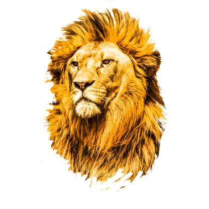 Lion Portrait Digital Painting Home Decor Premium Quality Poster Print Choose Your Sizes