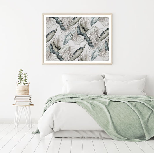 Leaves Abstract Watercolor Paint Home Decor Premium Quality Poster Print Choose Your Sizes