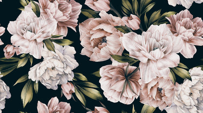 Pink Flower Bunch Painting Print 100% Australian Made