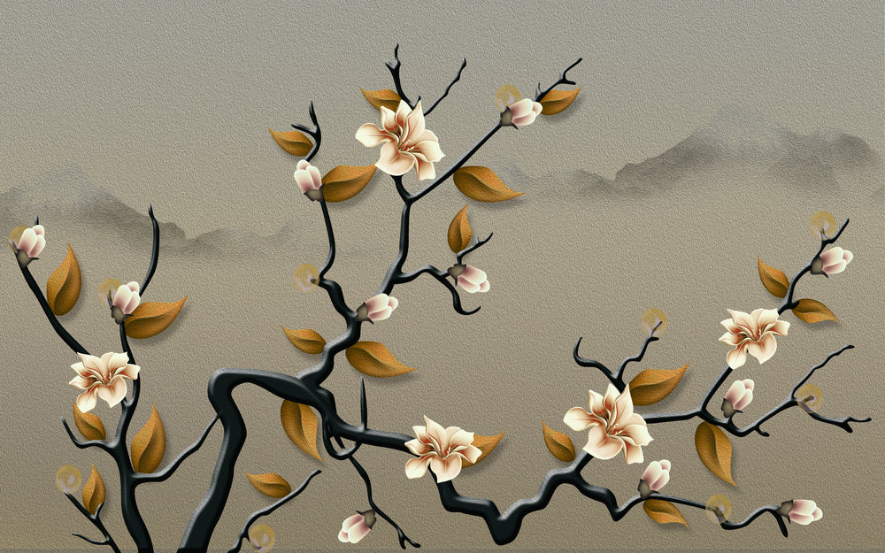 Flower Tree Design Print 100% Australian Made