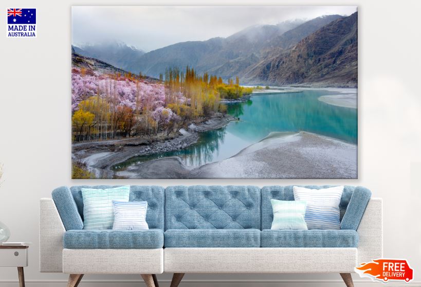 Lake Near Forest Scenery Photograph Print 100% Australian Made