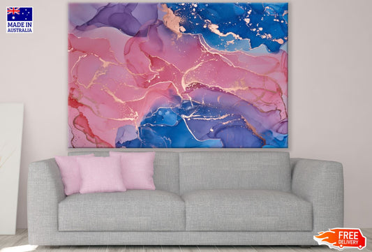 Colorful Abstract Painting Design Print 100% Australian Made