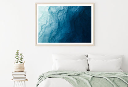Blue & White Abstract Painting Home Decor Premium Quality Poster Print Choose Your Sizes