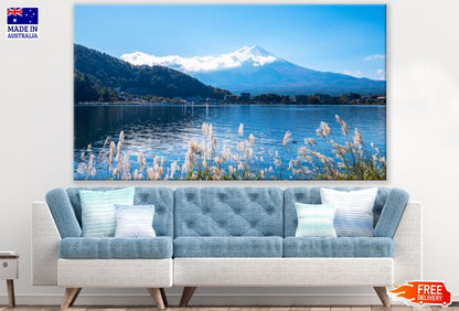 Mountains Near Lake Scenery View Photograph Print 100% Australian Made