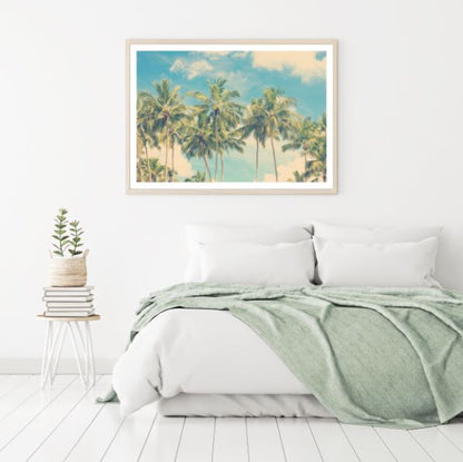 Palm Trees at Sunset Photograph Home Decor Premium Quality Poster Print Choose Your Sizes