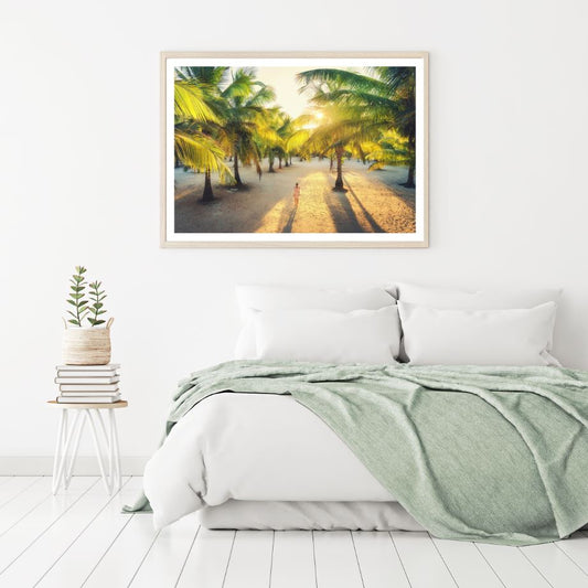 Palm Tree Land Photograph Home Decor Premium Quality Poster Print Choose Your Sizes