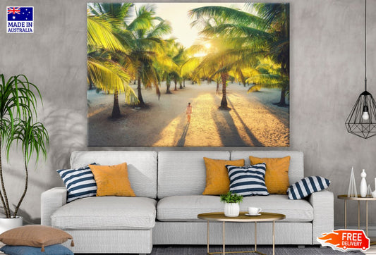 Palm Tree Land Photograph Print 100% Australian Made