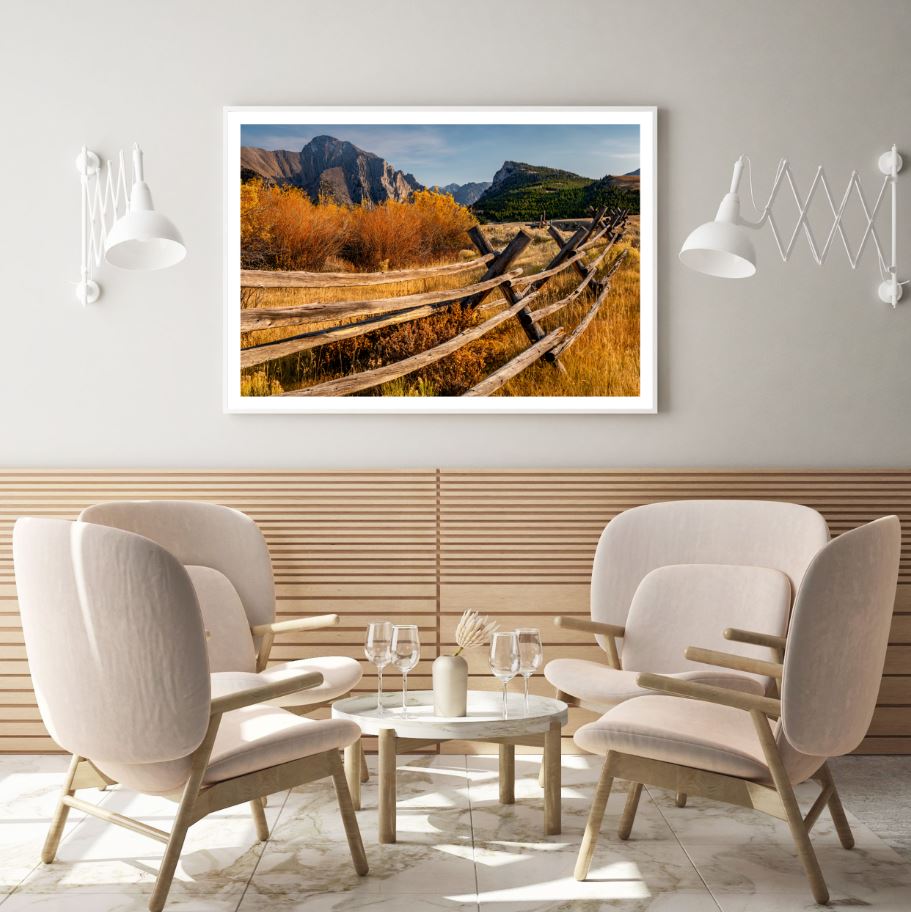 Autumn Field Scenery Photograph Home Decor Premium Quality Poster Print Choose Your Sizes