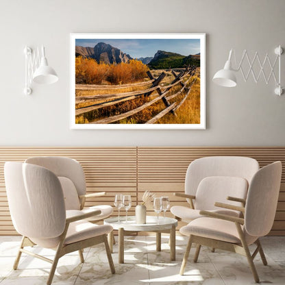 Autumn Field Scenery Photograph Home Decor Premium Quality Poster Print Choose Your Sizes