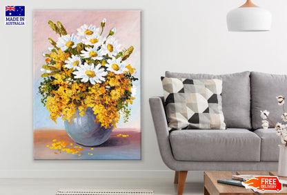 Colorful Flower Vase Oil Painting Print 100% Australian Made