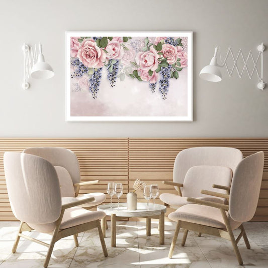 Colorful Rose Flowers Watercolor Home Decor Premium Quality Poster Print Choose Your Sizes