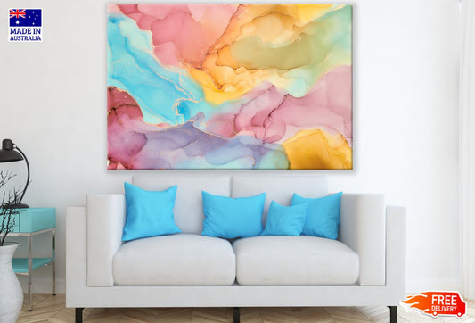 Colorful Abstract Painting Design Print 100% Australian Made