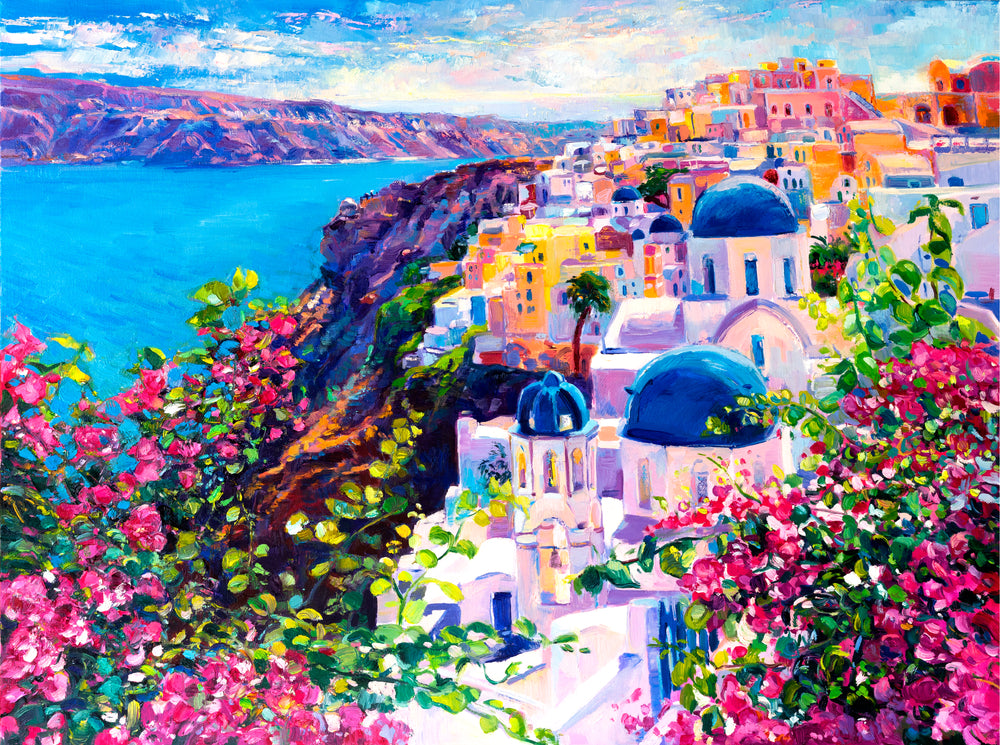 City Oil Painting Scenery Home Decor Premium Quality Poster Print Choose Your Sizes