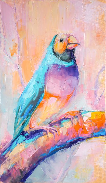 Bird Abstract Watercolor Painting Print 100% Australian Made