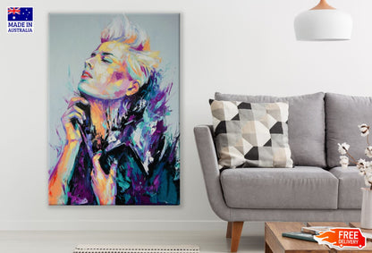 Woman Portrait Abstract Painting Print 100% Australian Made
