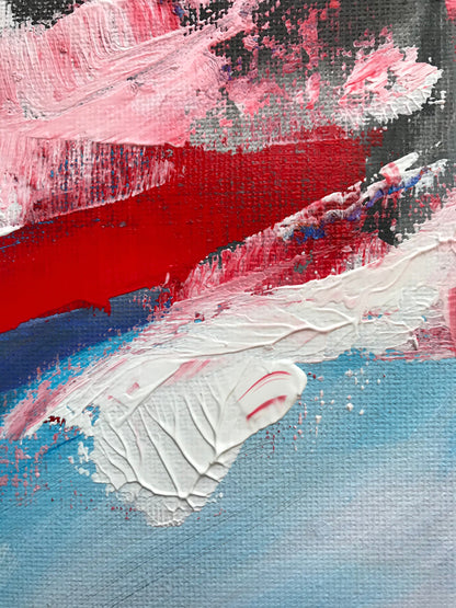 Colorful Abstract Painting Design Print 100% Australian Made