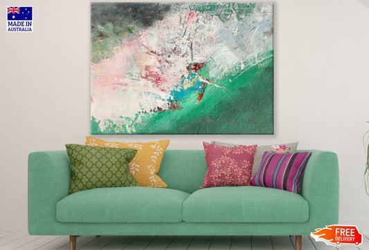 Colorful Abstract Painting Design Print 100% Australian Made