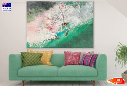 Colorful Abstract Painting Design Print 100% Australian Made