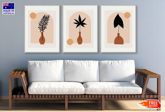 3 Set of Abstract Vector Design High Quality Print 100% Australian Made Wall Canvas Ready to Hang