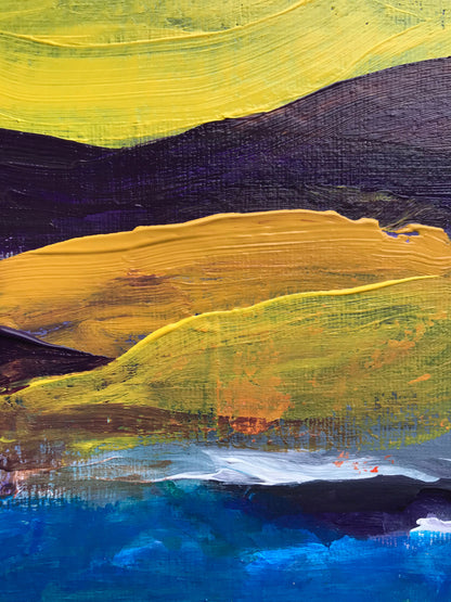 Colorful Abstract Painting Design Print 100% Australian Made