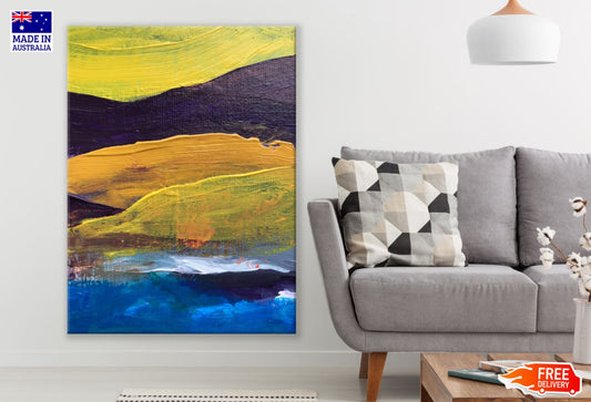 Colorful Abstract Painting Design Print 100% Australian Made