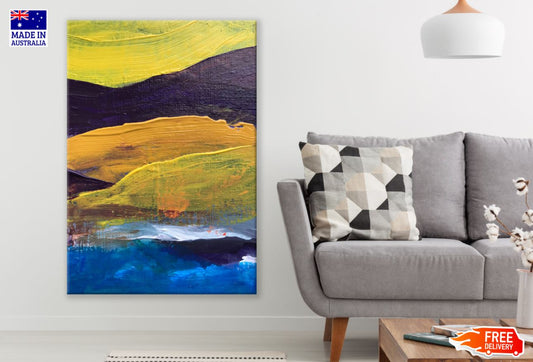 Colorful Abstract Painting Design Print 100% Australian Made