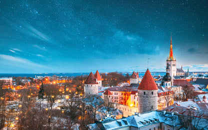 City Sky View Scenery Photograph Home Decor Premium Quality Poster Print Choose Your Sizes
