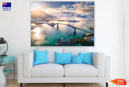 Bridge Over Sea Photograph Print 100% Australian Made