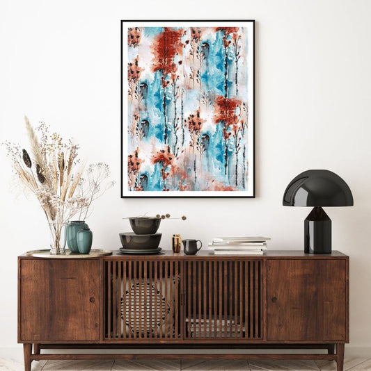Colorful Abstract Watercolor Art Home Decor Premium Quality Poster Print Choose Your Sizes