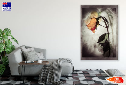 Orange Flower Colorful Painting Print 100% Australian Made