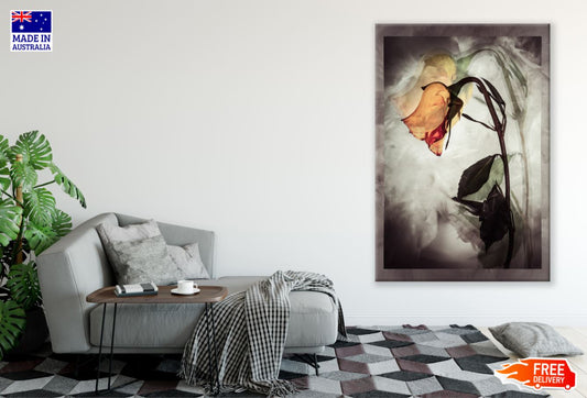 Orange Flower Colorful Painting Print 100% Australian Made