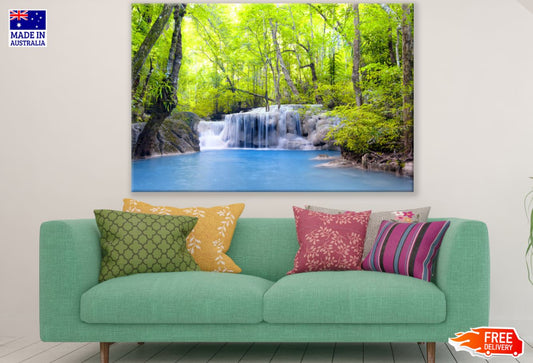 Stunning Waterfall Scenery View Print 100% Australian Made