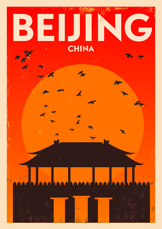 Beijing , China Poster Print 100% Australian Made