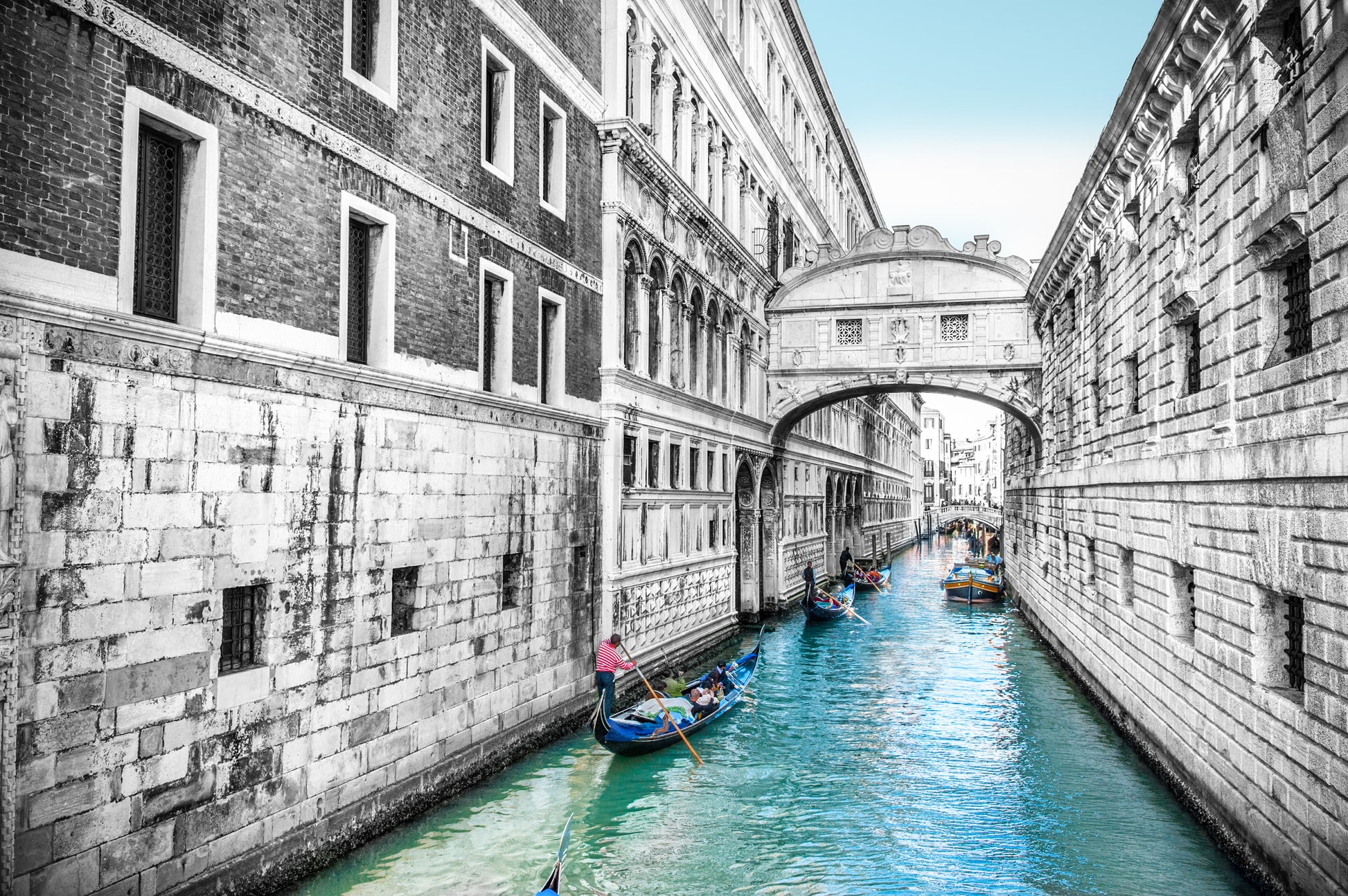 Canal Between Buildings Photograph Print 100% Australian Made