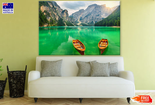 Boats on Lake Photograph Print 100% Australian Made