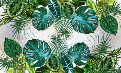 Colorful Leaves Pattern Watercolor Painting Print 100% Australian Made