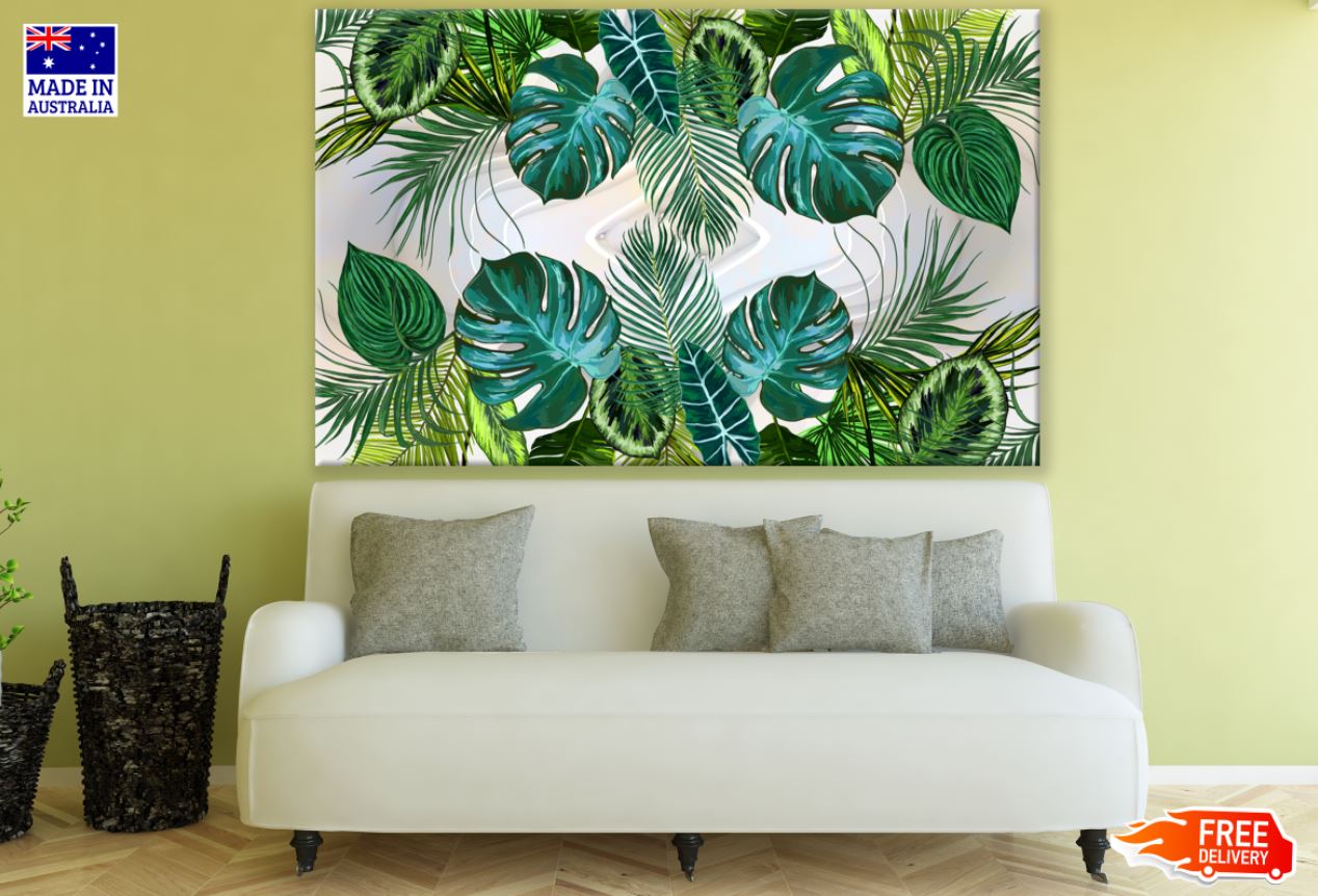 Colorful Leaves Vector Design Print 100% Australian Made