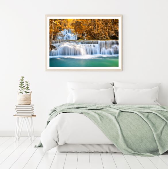 Stunning Waterfall Scenery Photograph Home Decor Premium Quality Poster Print Choose Your Sizes