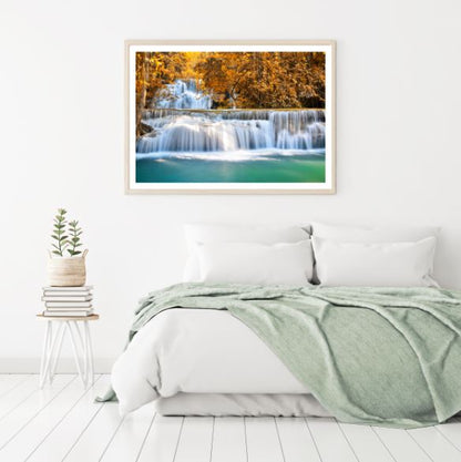 Stunning Waterfall Scenery Photograph Home Decor Premium Quality Poster Print Choose Your Sizes
