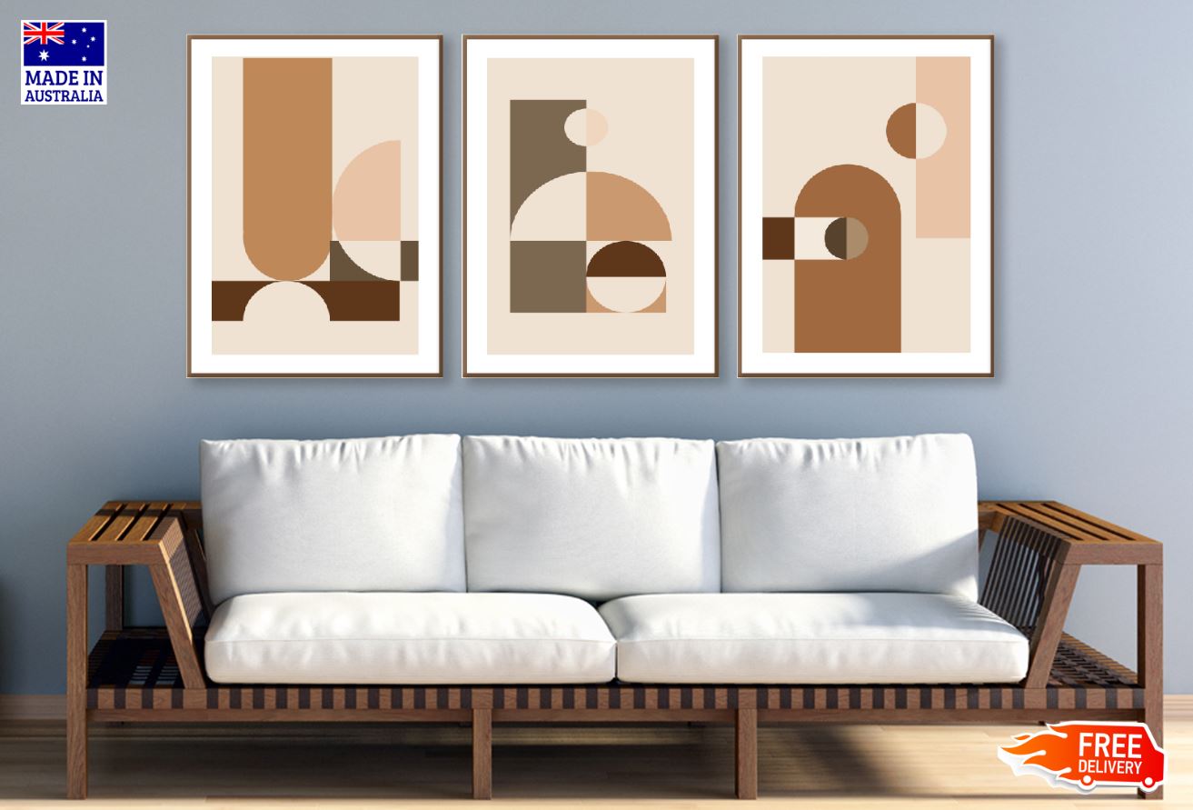 3 Set of Abstract Vector Design High Quality Print 100% Australian Made Wall Canvas Ready to Hang