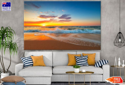 Sunset Sea Scenery View Photograph Print 100% Australian Made