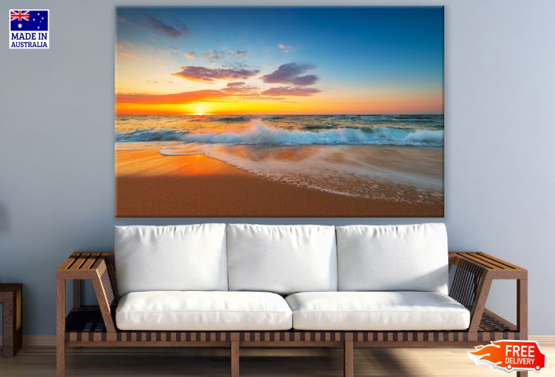 Sunset Sea Scenery Photograph Print 100% Australian Made