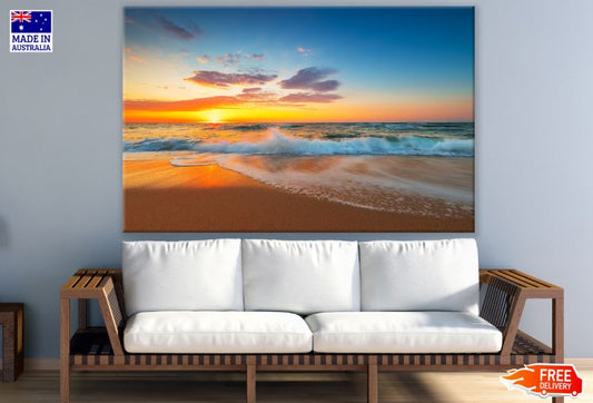 Sunset Sea Scenery Photograph Print 100% Australian Made