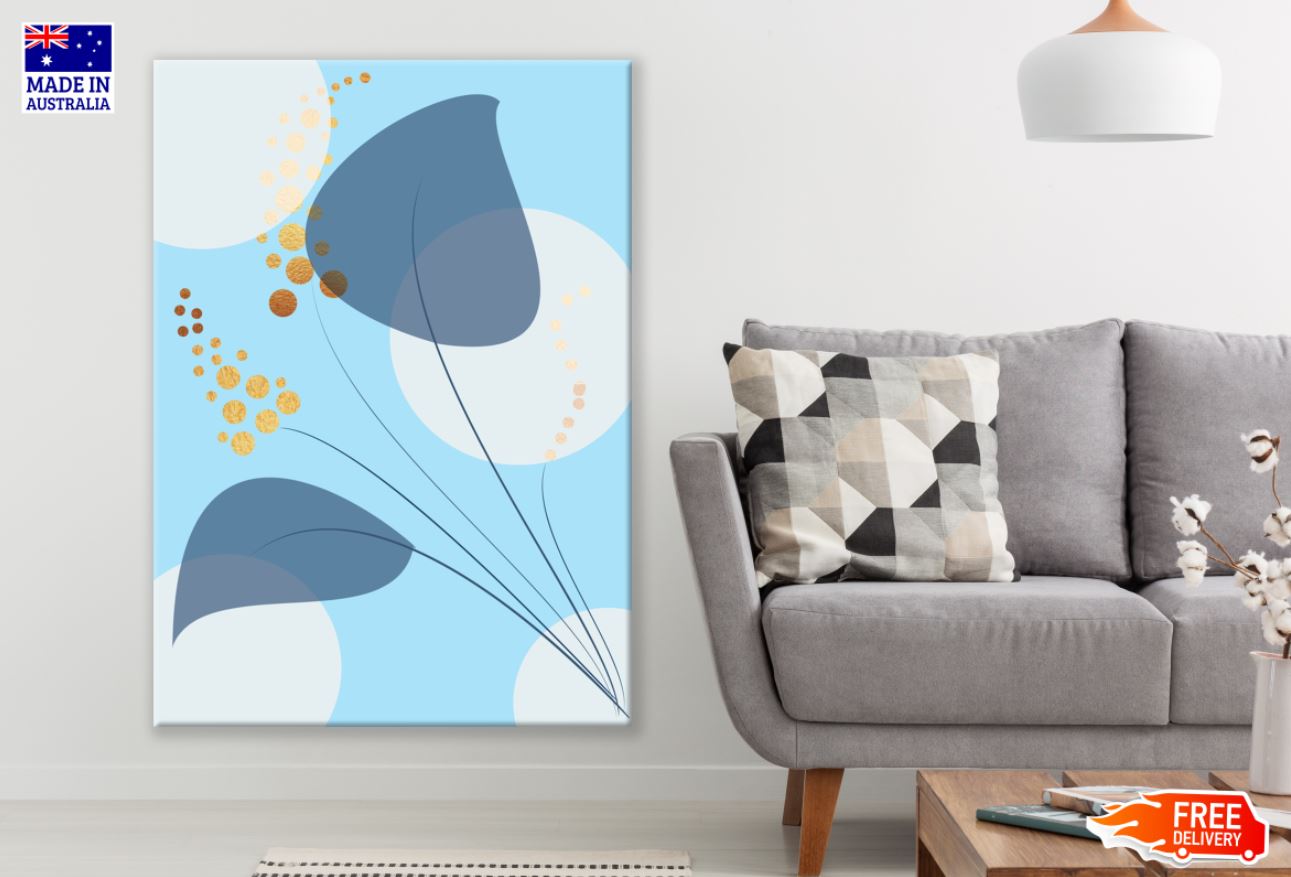 Colorful Abstract Leaves Design Print 100% Australian Made
