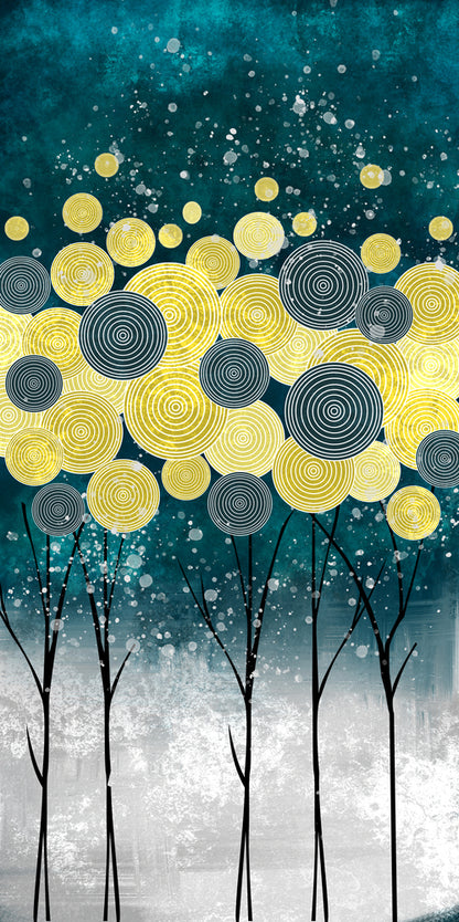 Green Gold & Grey Abstract Design Home Decor Premium Quality Poster Print Choose Your Sizes